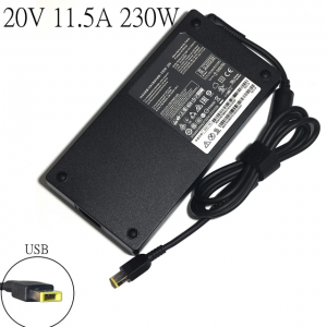 CARGADOR LENOVO DE 20 V. 11.5 A. 230W PUNTA USB